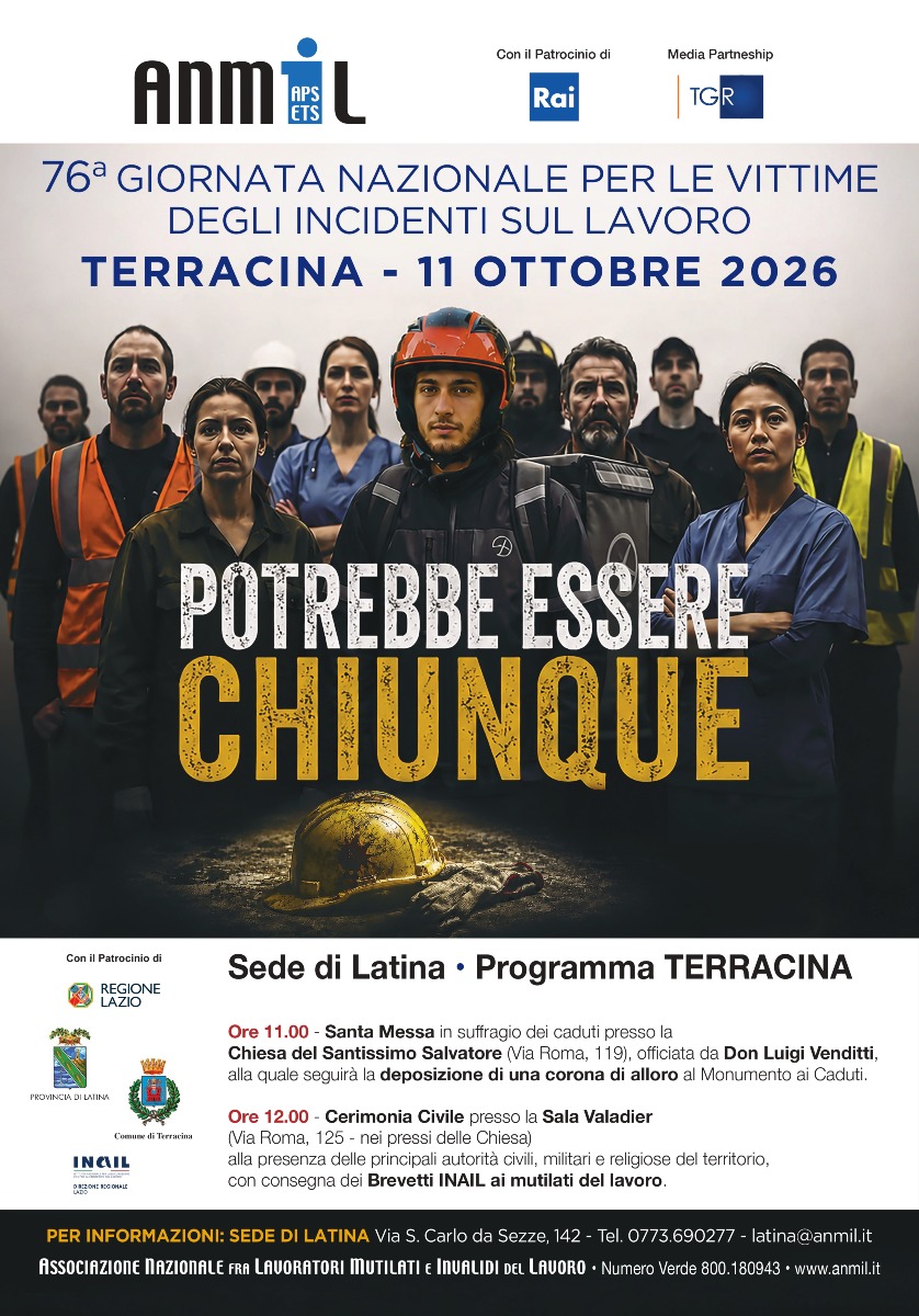 Giornata Vittime Lavoro_LATINA_Manifesto
