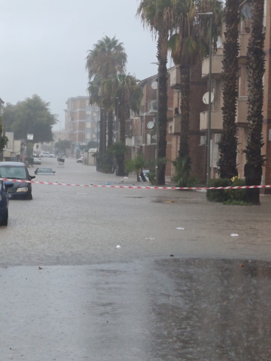 Anzio - maltempo - strade Allagate