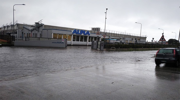 Anzio - maltempo - strade Allagate