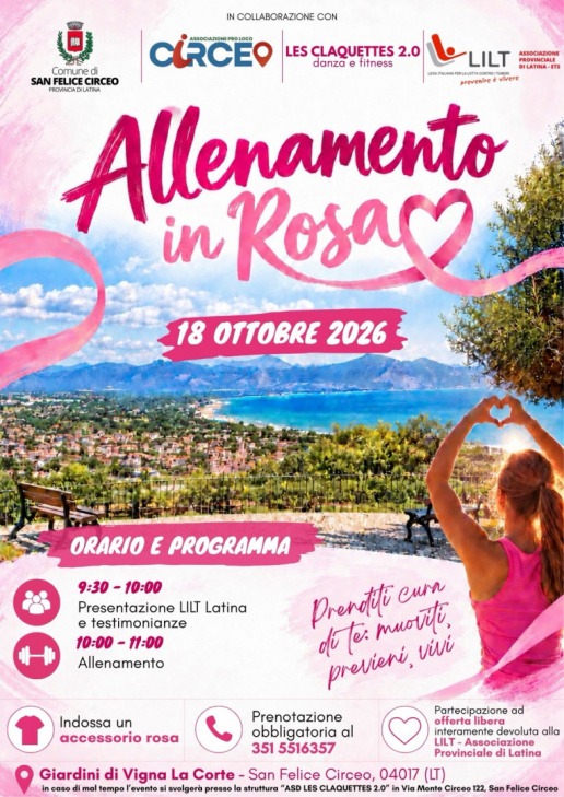 Allenamento in Rosa San Felice Circeo