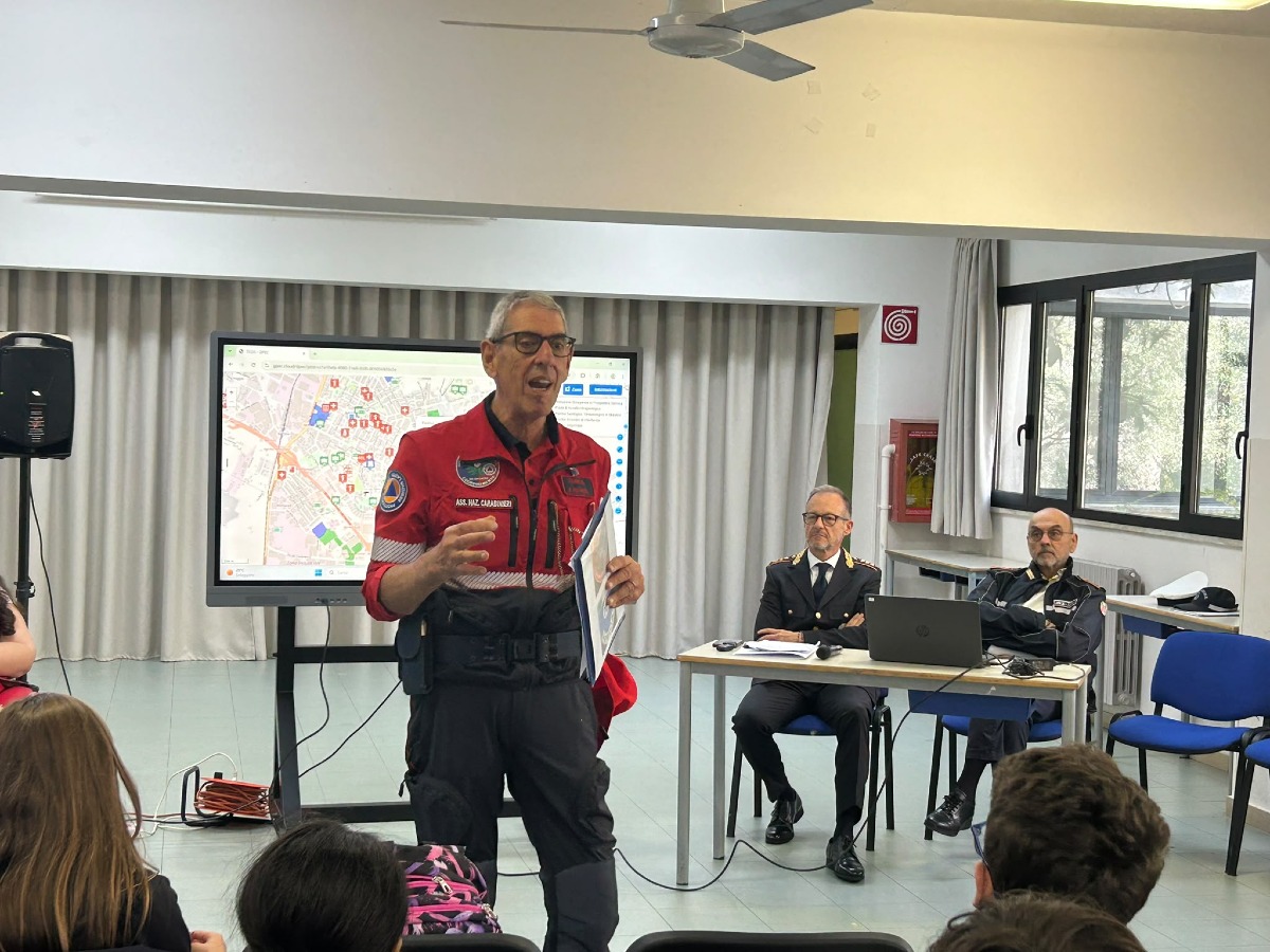 Matteotti Aprilia_incontro Protezione Civile_Polizia Loca