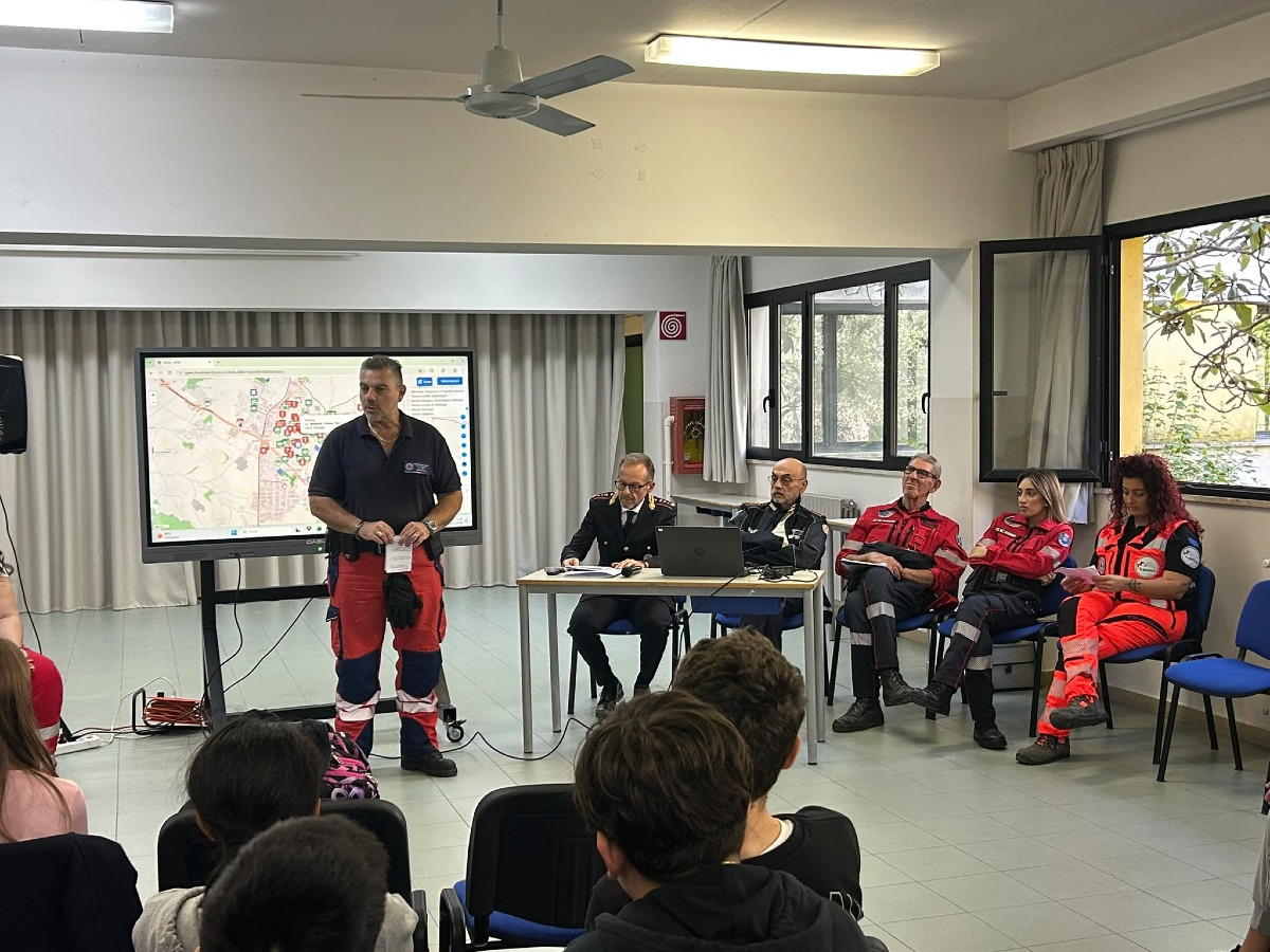 Matteotti Aprilia_incontro Protezione Civile_Polizia Loca