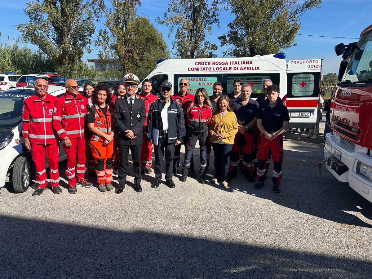 Matteotti Aprilia_incontro Protezione Civile_Polizia Loca