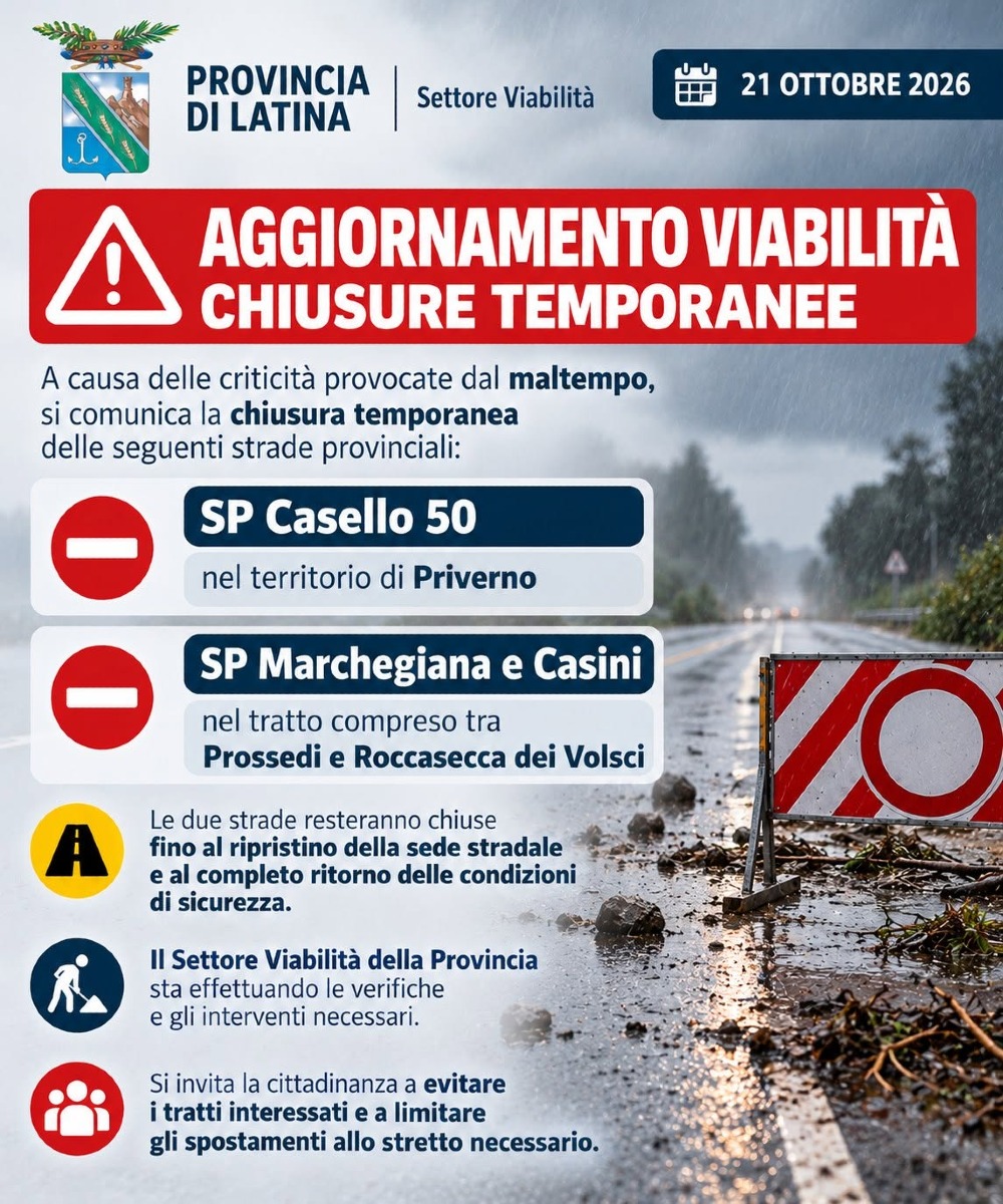 Viabilità Maltempo Prossedi Roccasecca_grafica