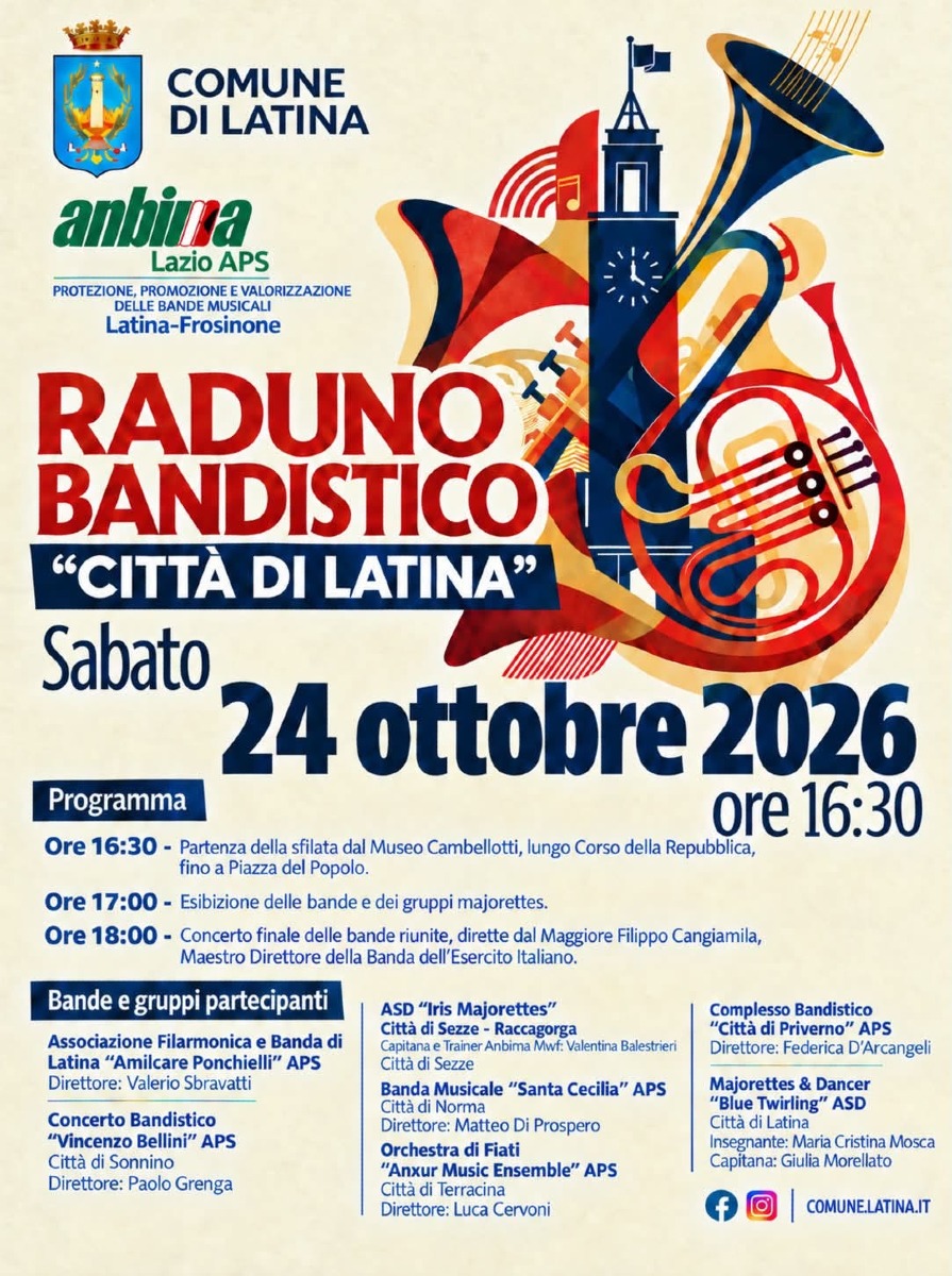 Raduno Bandistico Città di Latina_locandina