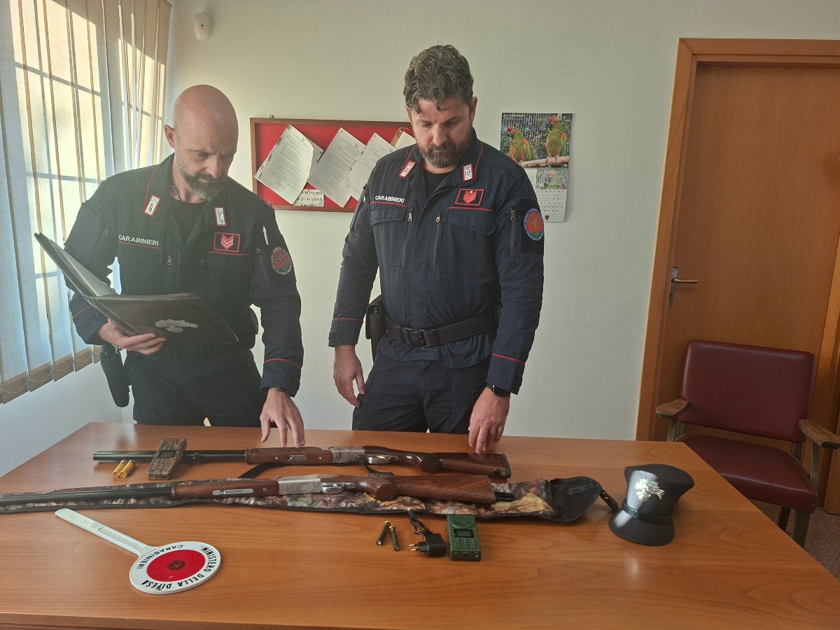 Sonnino - Carabinieri Forestali - bracconaggio